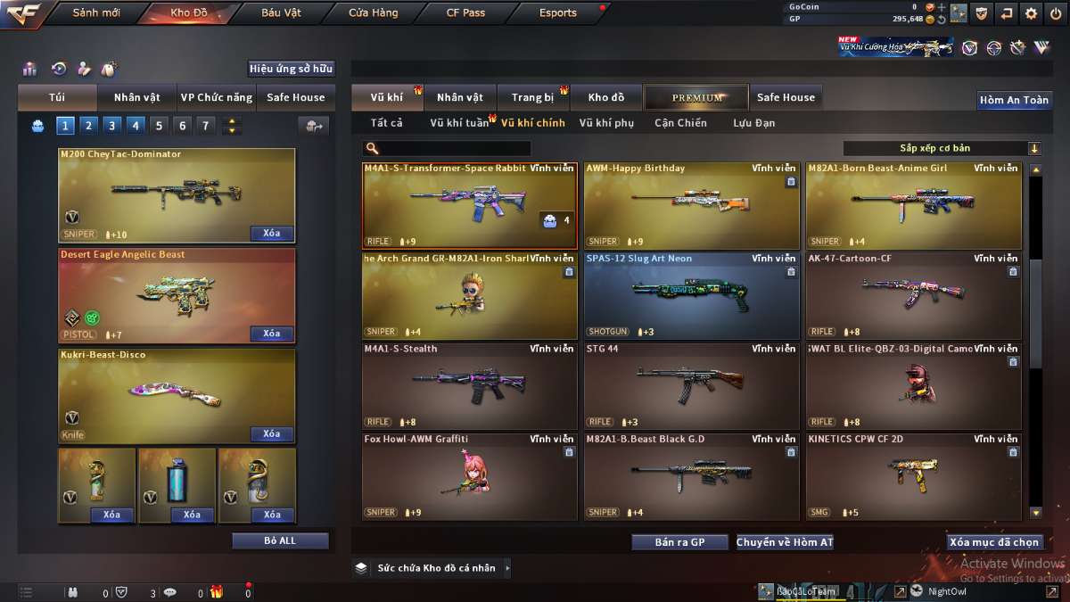 shop acc cf uy tin gia re